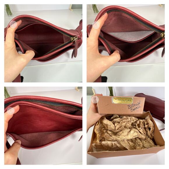 Vintage Coach Austin Bag 9909 Bordeaux USA 1990's - Picture 10 of 10